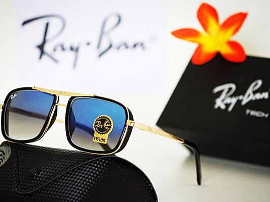 Ray-Ban New Stylish Arrival Blue Shade& Gold 4413 Master Pcs Sunglasses For Men and Women.