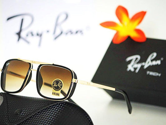 Ray-Ban New Stylish Arrival Brown Shade & Gold 4413 Master Pcs Sunglasses For Men and Women.